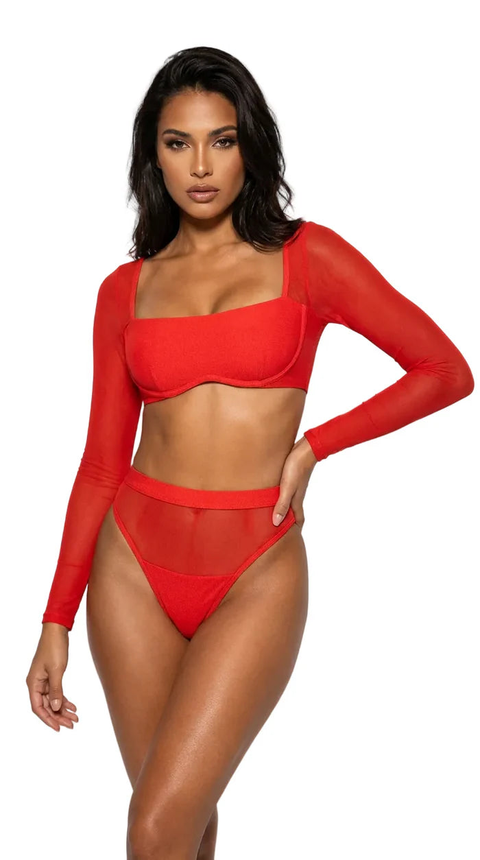 Penelope Bikini Top & Penelope Bikini Bottom - Ruby by Maxine Yachtwear