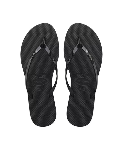 You Metallic Sandal - Black by Havaianas