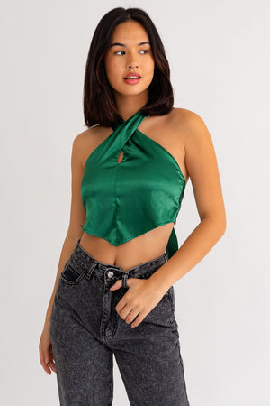 Hailey Top - Hunter Green