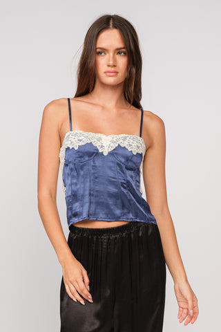 Cami Pinstripe Bra Top & Hot Short by We Wore What