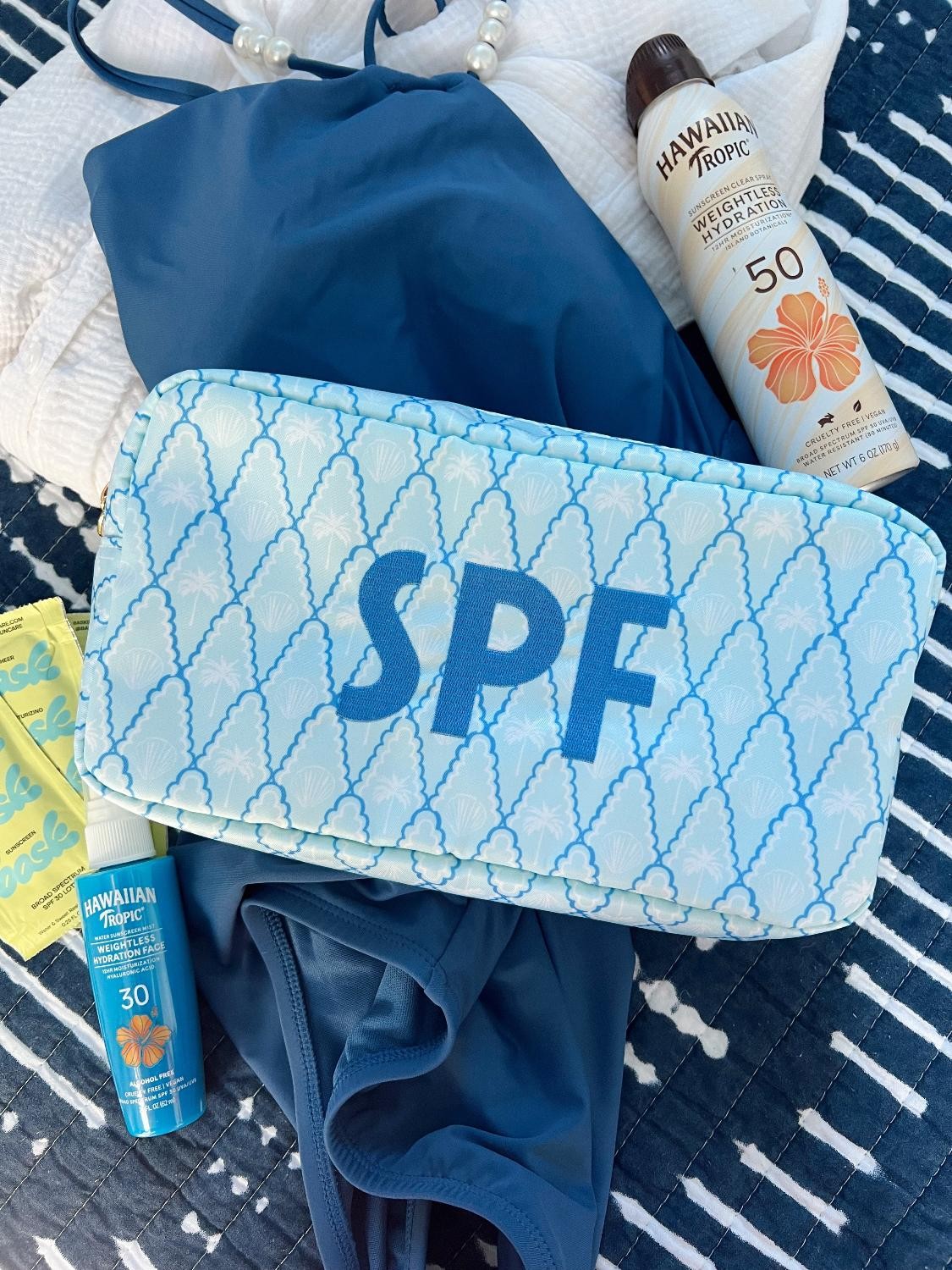 Spf - Blue Palms Large Bag