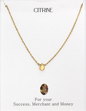 Dainty Stones Necklaces by Triad Collection