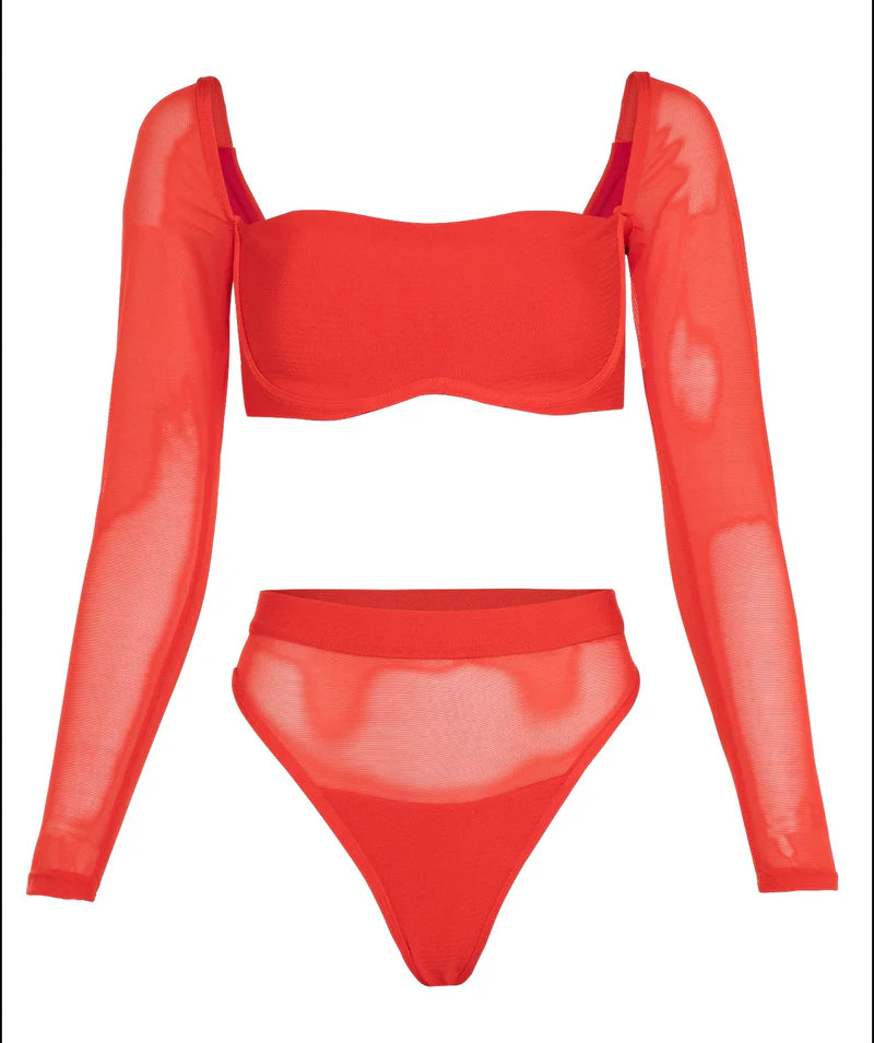 Penelope Bikini Top & Penelope Bikini Bottom - Ruby by Maxine Yachtwear