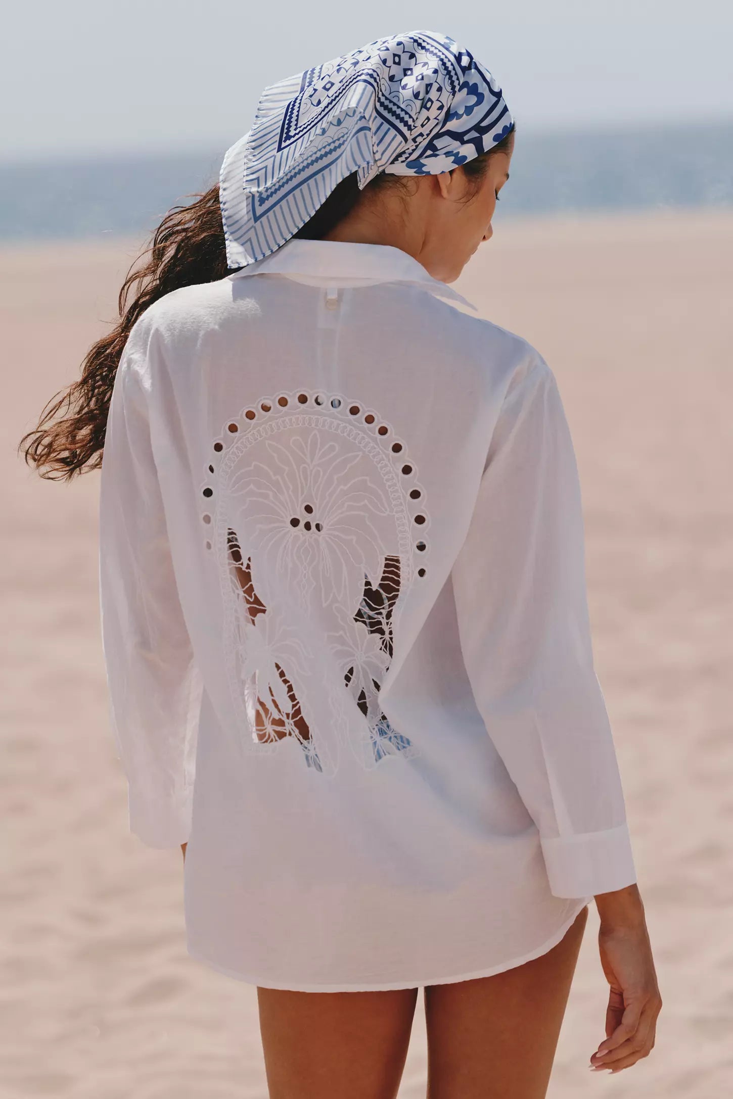 WHITE PALM SPELL SHIRT by Malai