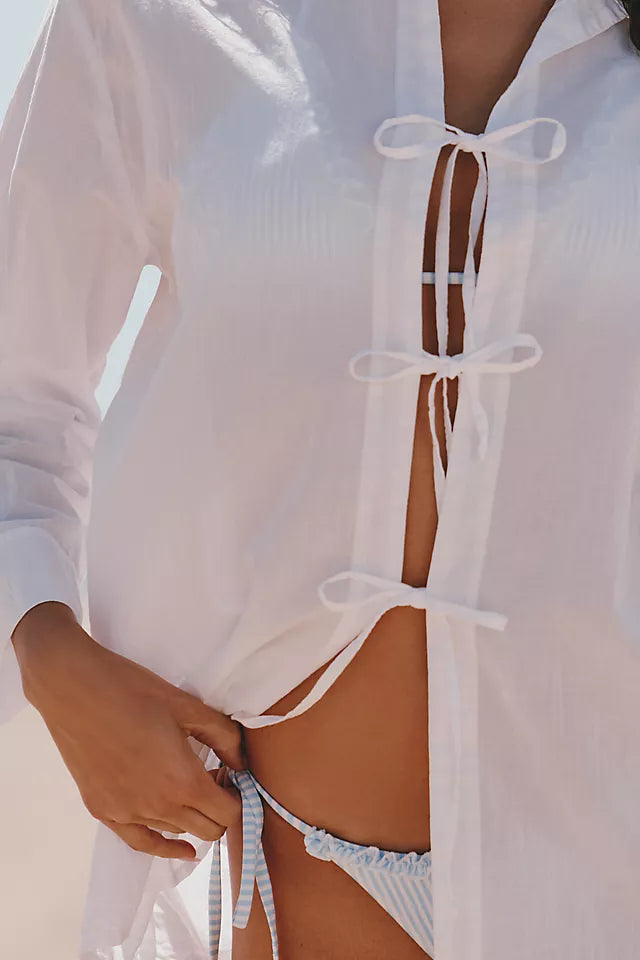 WHITE PALM SPELL SHIRT by Malai