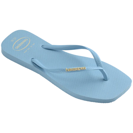 Slim Square Logo Metallic Sandal - Lavender Blue by Havaianas