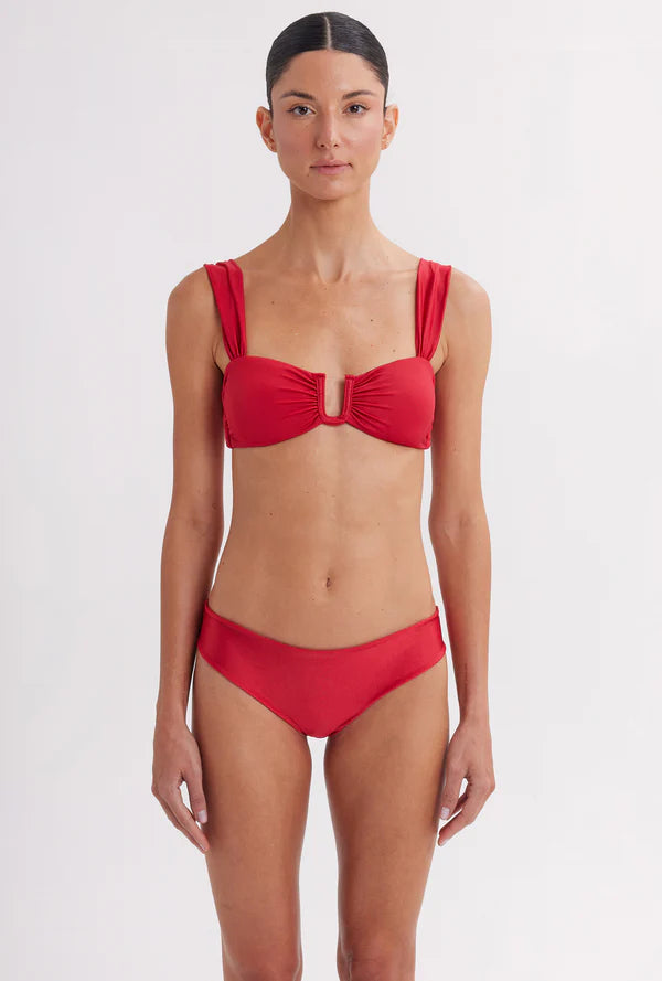 Bikini Top Dalia & Bikini Bottom Alice - Escarlata by Mar De Lua