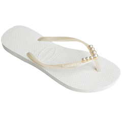 Slim White Pearls by Havaianas