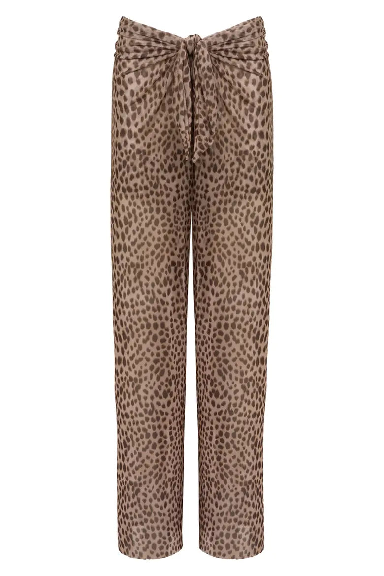 Pareo Cover Up Pants - Brown Multi By Vix Paula Hermanny