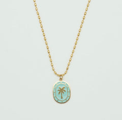 Lil' Tokens~Palm necklace by Salty Cali