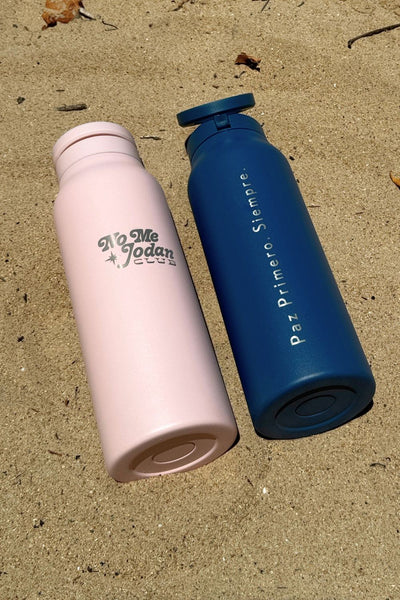HydraGrip™ Water Bottle + Phone Stand Deep Teal — No Me Jodan Club by VP