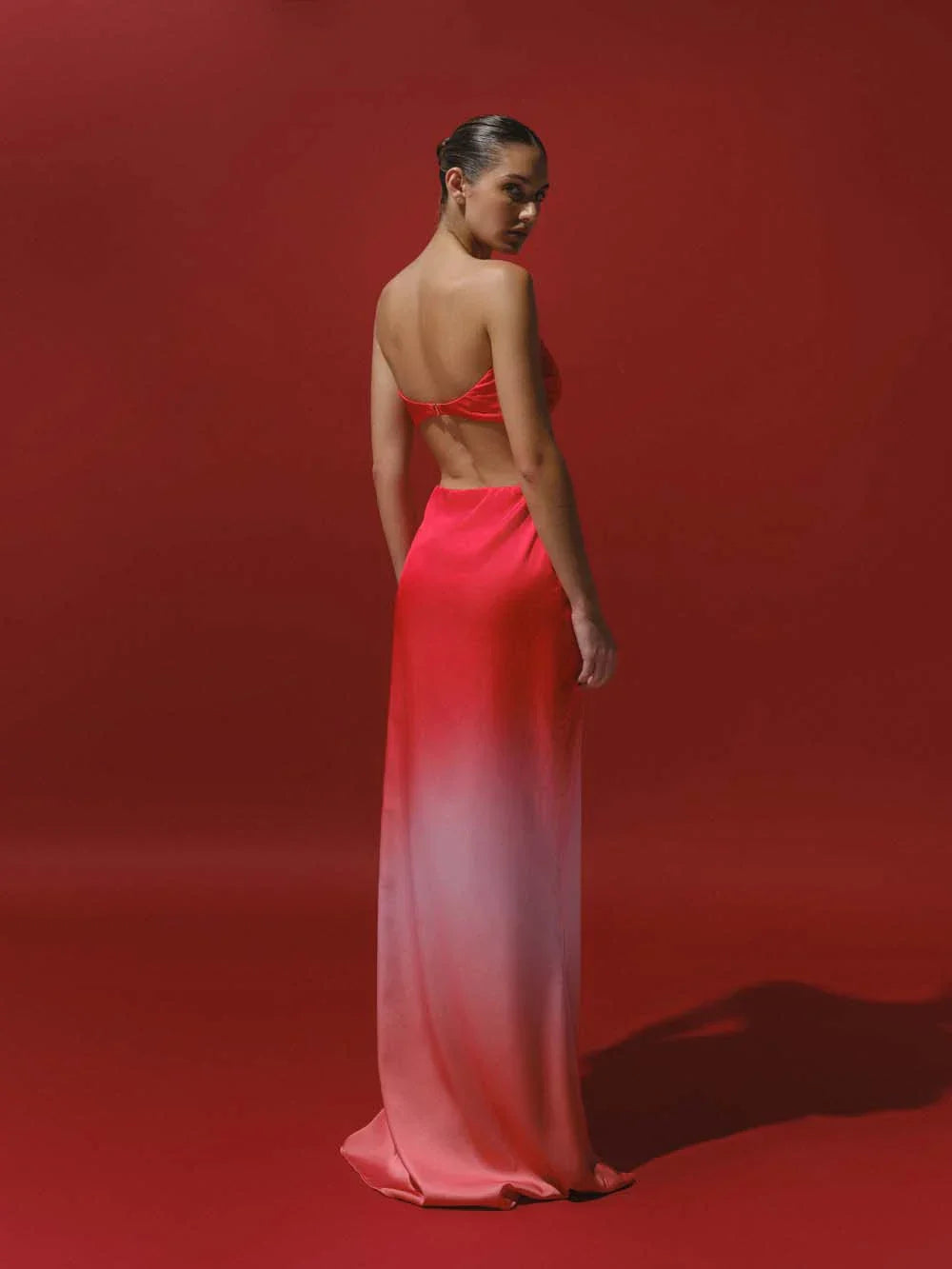 Riri Maxi Dress - Off Red by Baobab