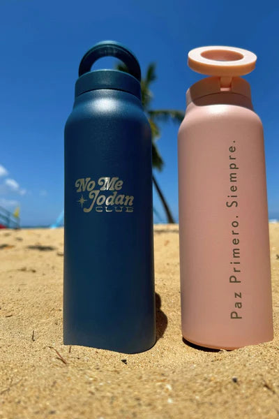 HydraGrip™ Water Bottle + Phone Stand Deep Teal — No Me Jodan Club by VP