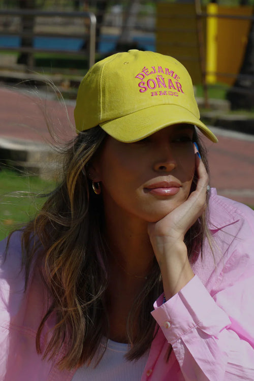 Dejame Soñar | Cap | Washed Yellow and Pink by VP