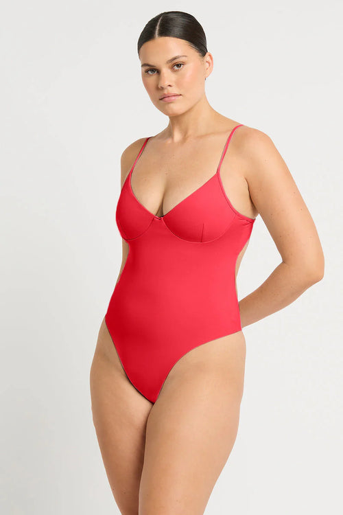 Alana One Piece in Cherry Bare by Bond Eye