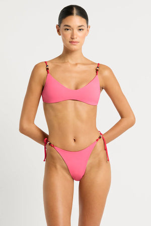 Mika Crop & Alani Brief in Cherry Hibiscus Bare by Bond Eye