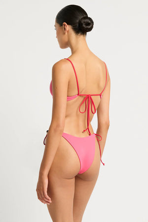 Mika Crop & Alani Brief in Cherry Hibiscus Bare by Bond Eye