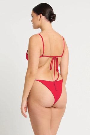 Mika Crop & Alani Brief in Cherry Hibiscus Bare by Bond Eye