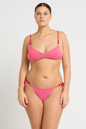 Mika Crop & Alani Brief in Cherry Hibiscus Bare by Bond Eye