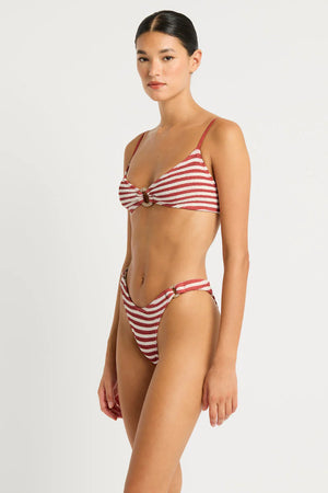 Ring Lissio Crop & Ring Scene Brief in Rooibos Stripe by Bond Eye