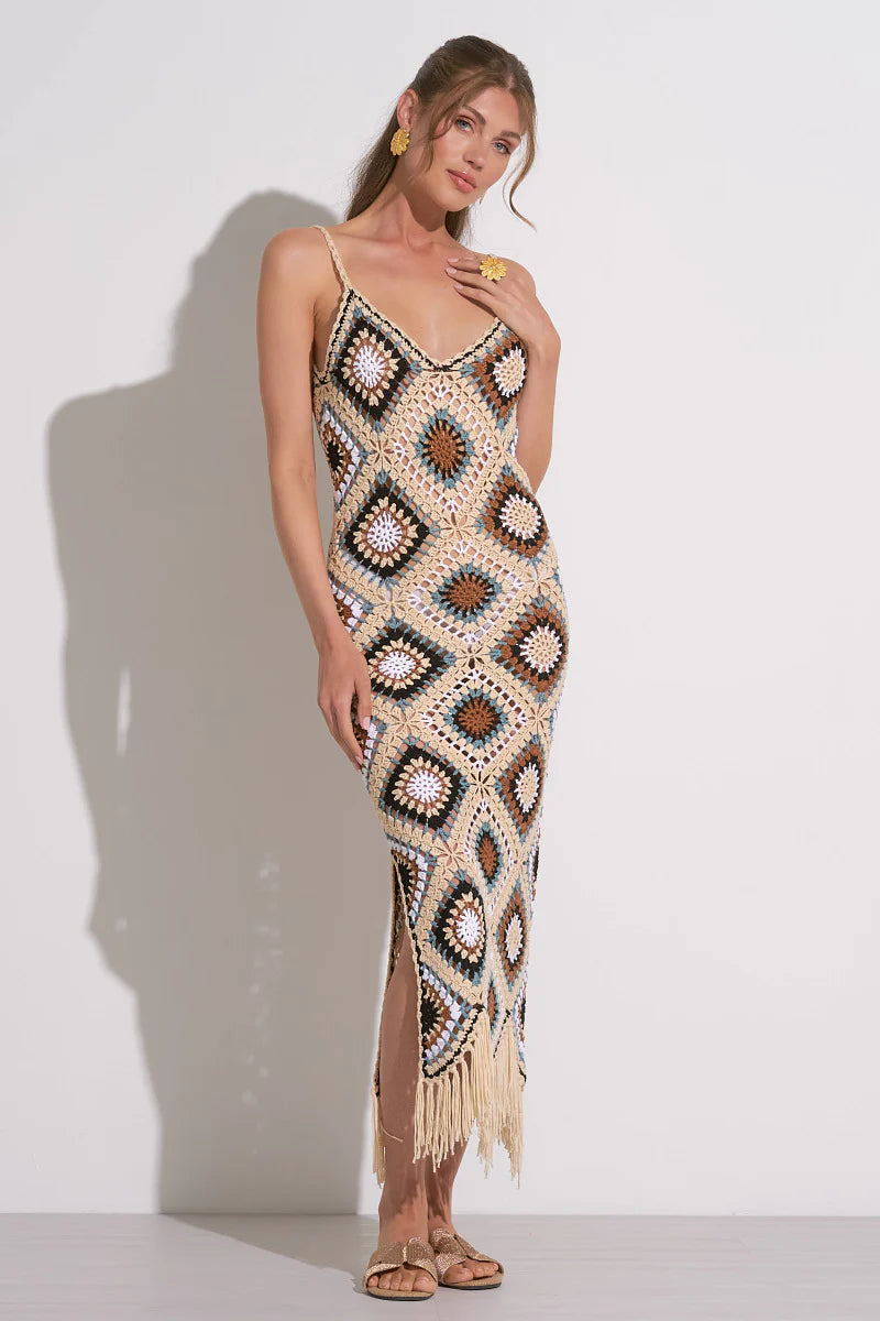 Aleki Crochet Maxi - Natural