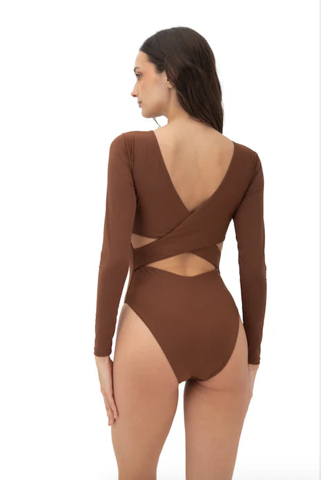 Earth Brown Liara One Piece by Malai