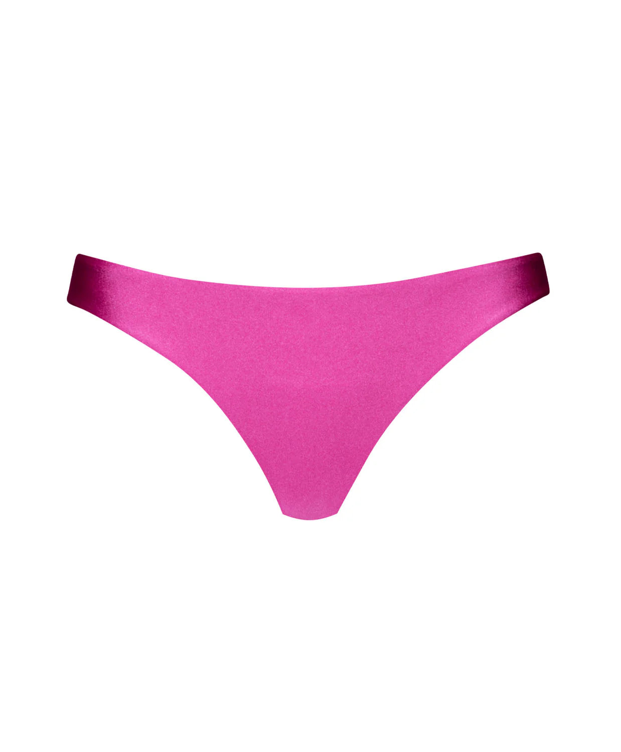 Cosmo Pink Isla Tri Top & Cosmo Pink Basic Ruched Teenny Bottom by PQ Swim