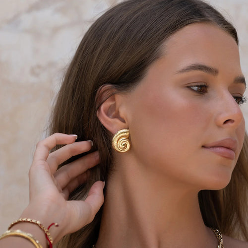 Tahnee Gold Earrings by Arms of Eve