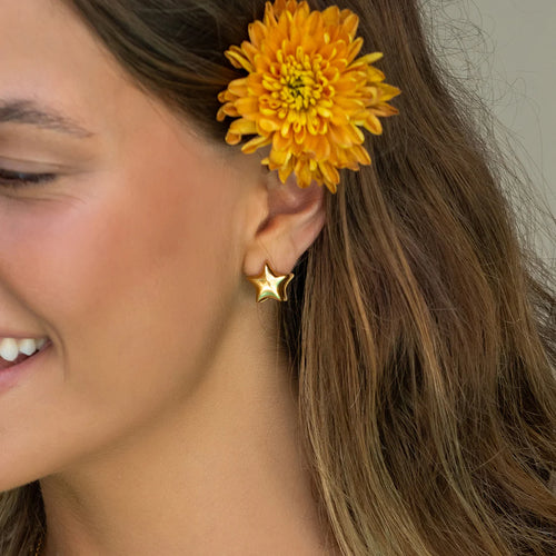 Star Struck Gold Earrings by Arms of Eve