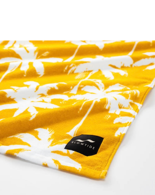 Luca Beach Towel White/Mustard