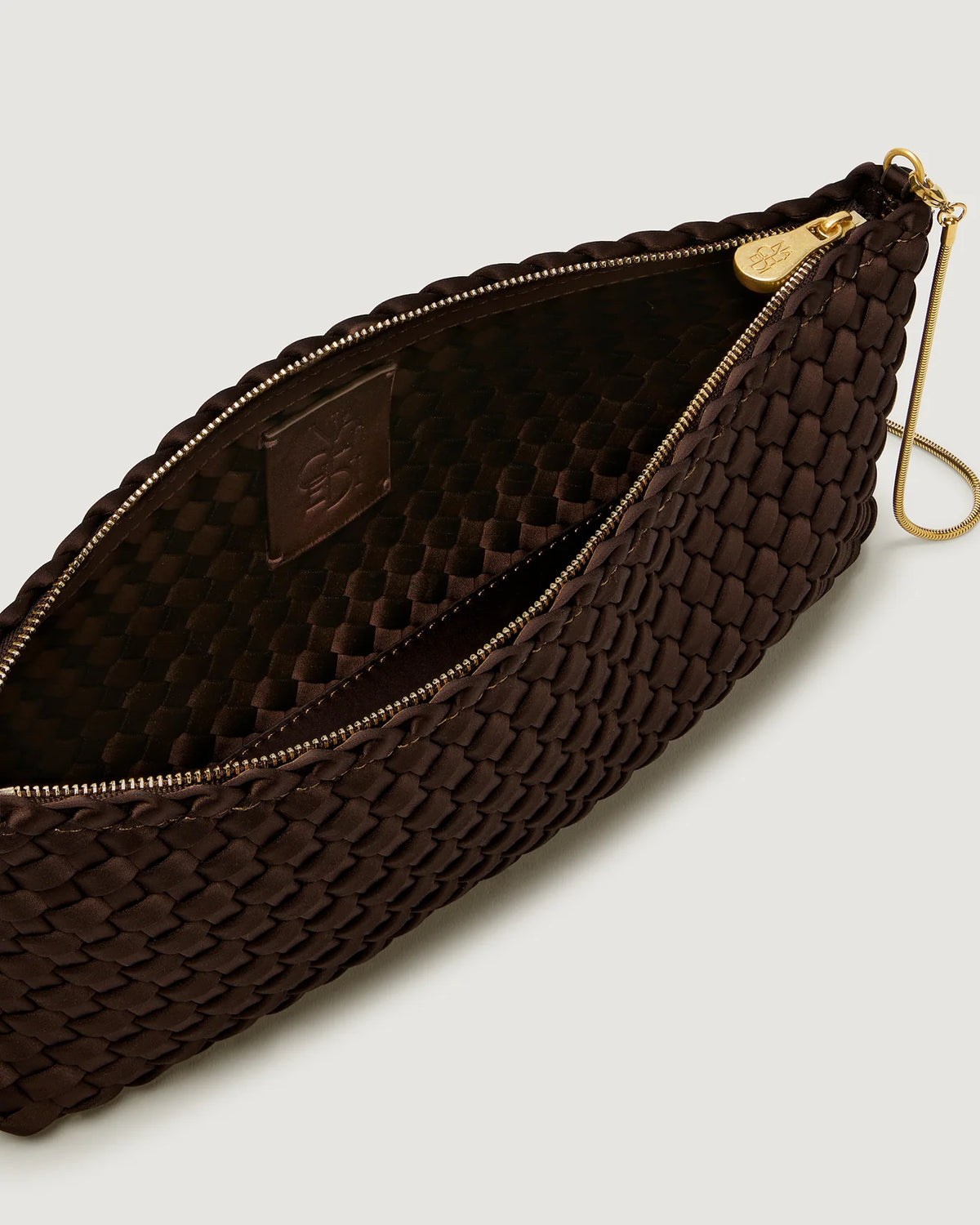 Gala Clutch Satin - Chocolate By Naghedi