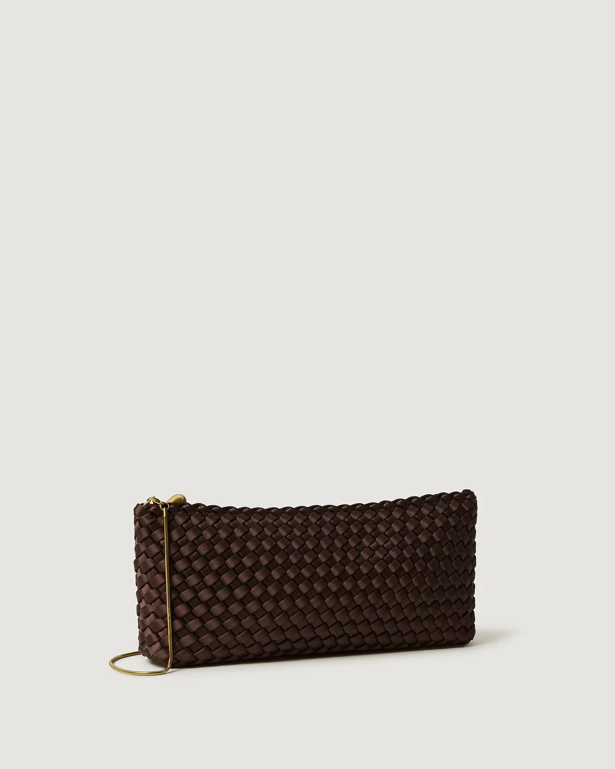 Gala Clutch Satin - Chocolate By Naghedi