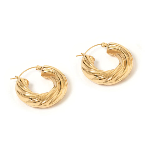 Mimi Pearl and Gold Earrings by Arms of Eve