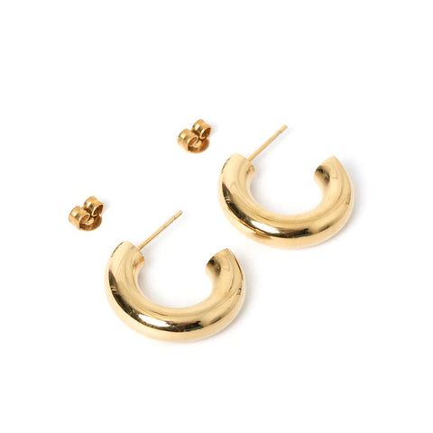 Mimi Pearl and Gold Earrings by Arms of Eve