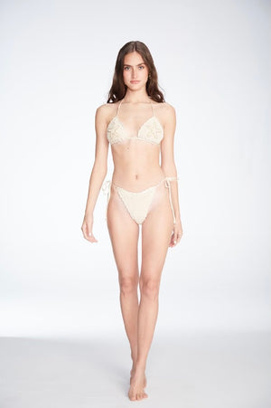 Trinidad Star Beige Bikini Top & Bottom by Capittana