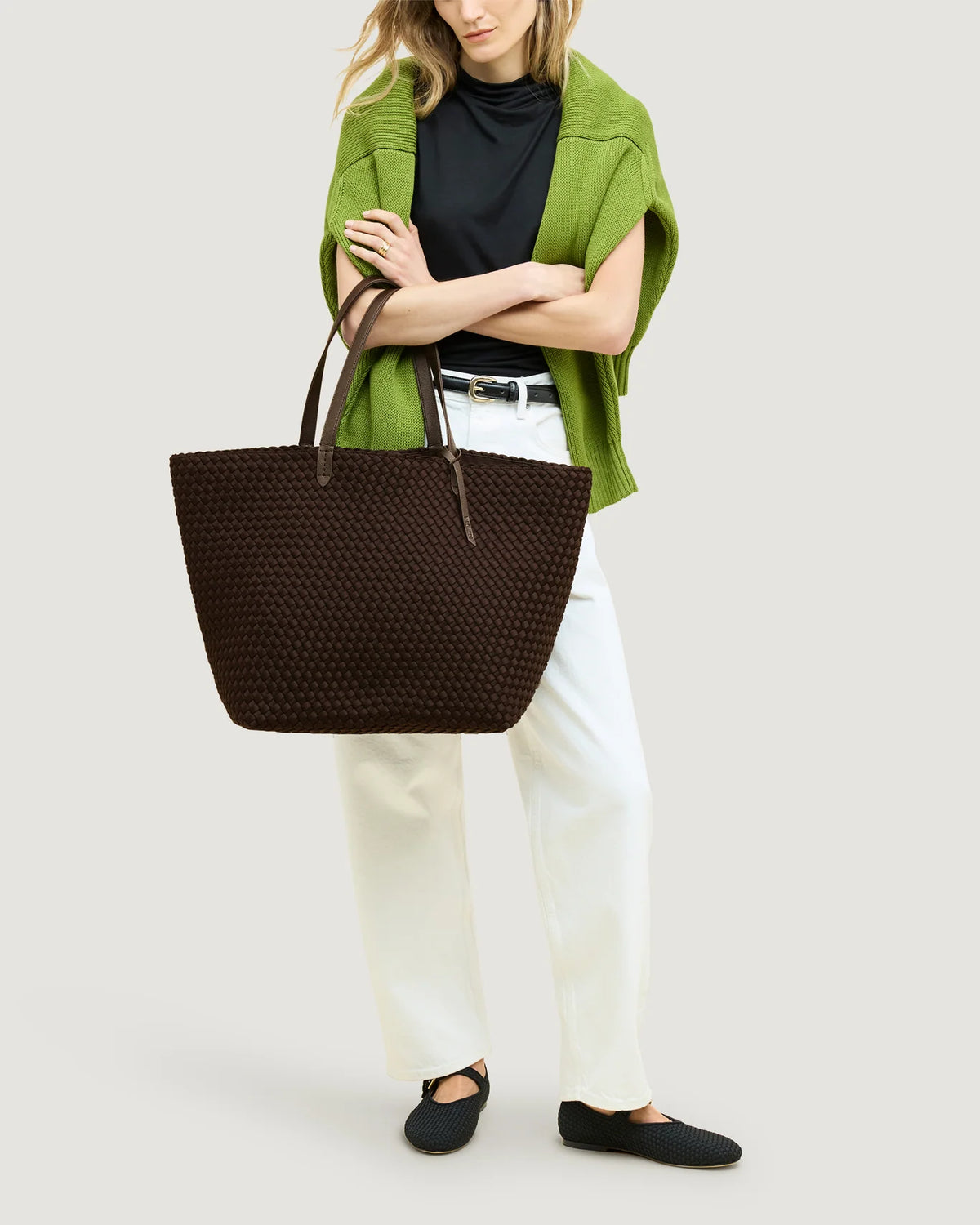 Jetsetter Large Tote - Chocolate By Naghedi