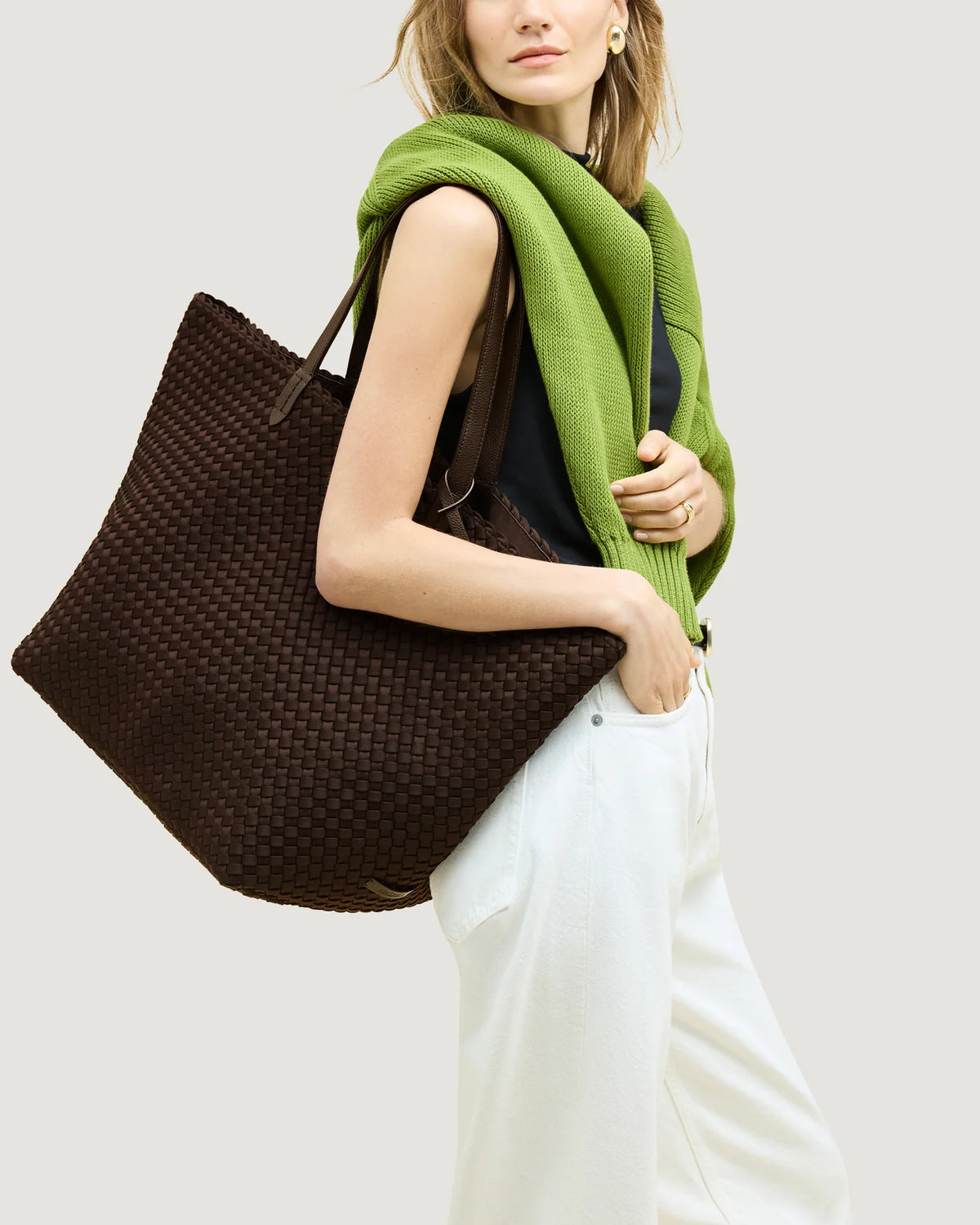 Jetsetter Large Tote - Chocolate By Naghedi