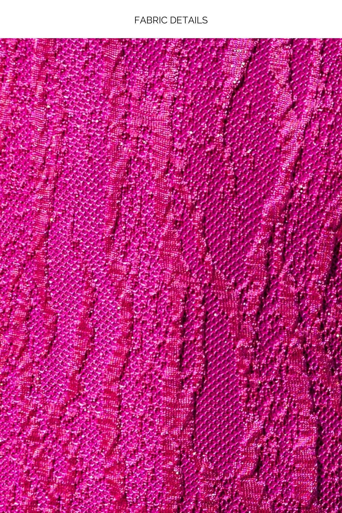 Seamless Triangle Top & Strappy Loop Brazilian Scrunch Bottom -  Wave Chaser in Fuschia by Lulifama