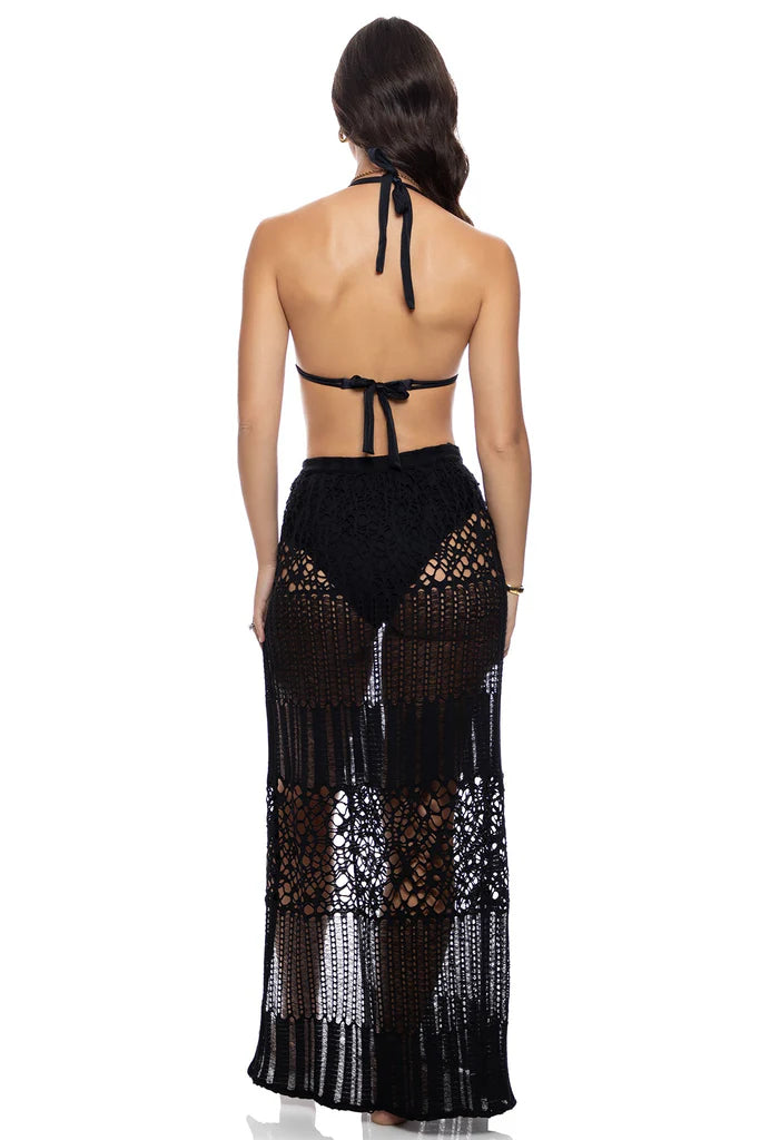 Long Wrap Skirt - Black by Lulifama