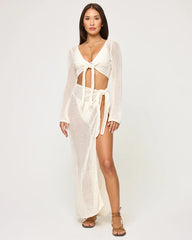 Los Cabos Top + Soliel Sarong Cream by L*Space