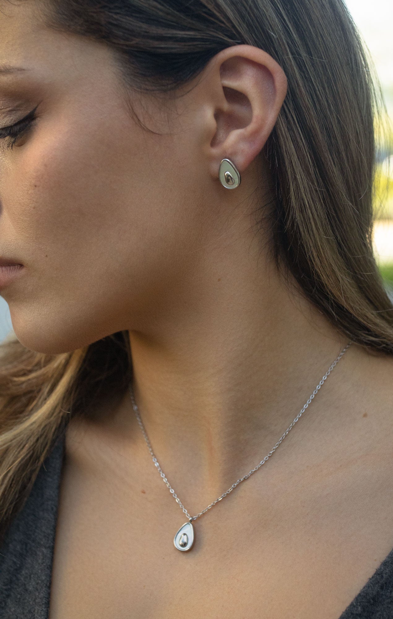 Avocado Stud Earrings