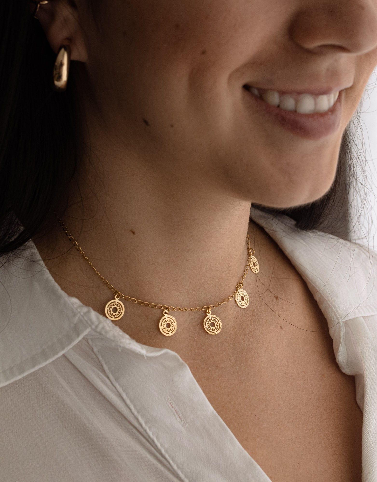 Gap Mandala Charms Necklace