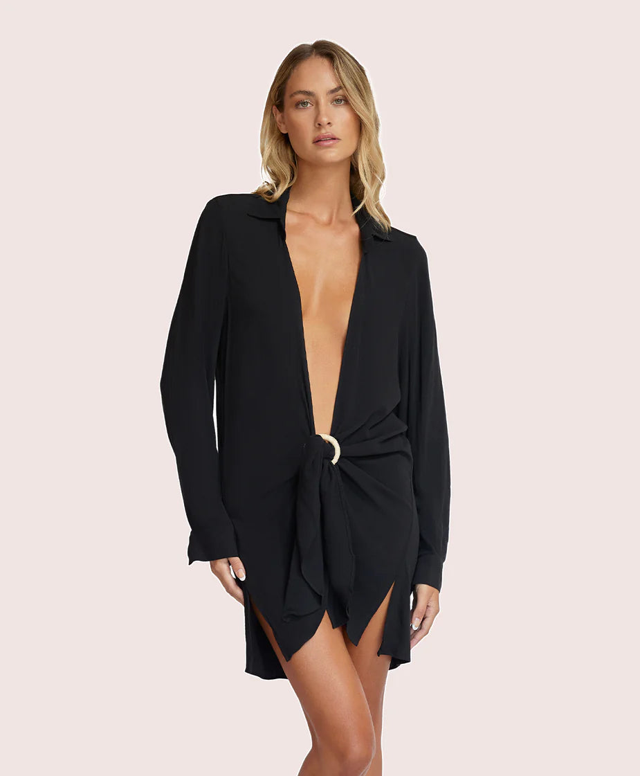 Millie Tie Cover Up - Midnight by PQ Swim
