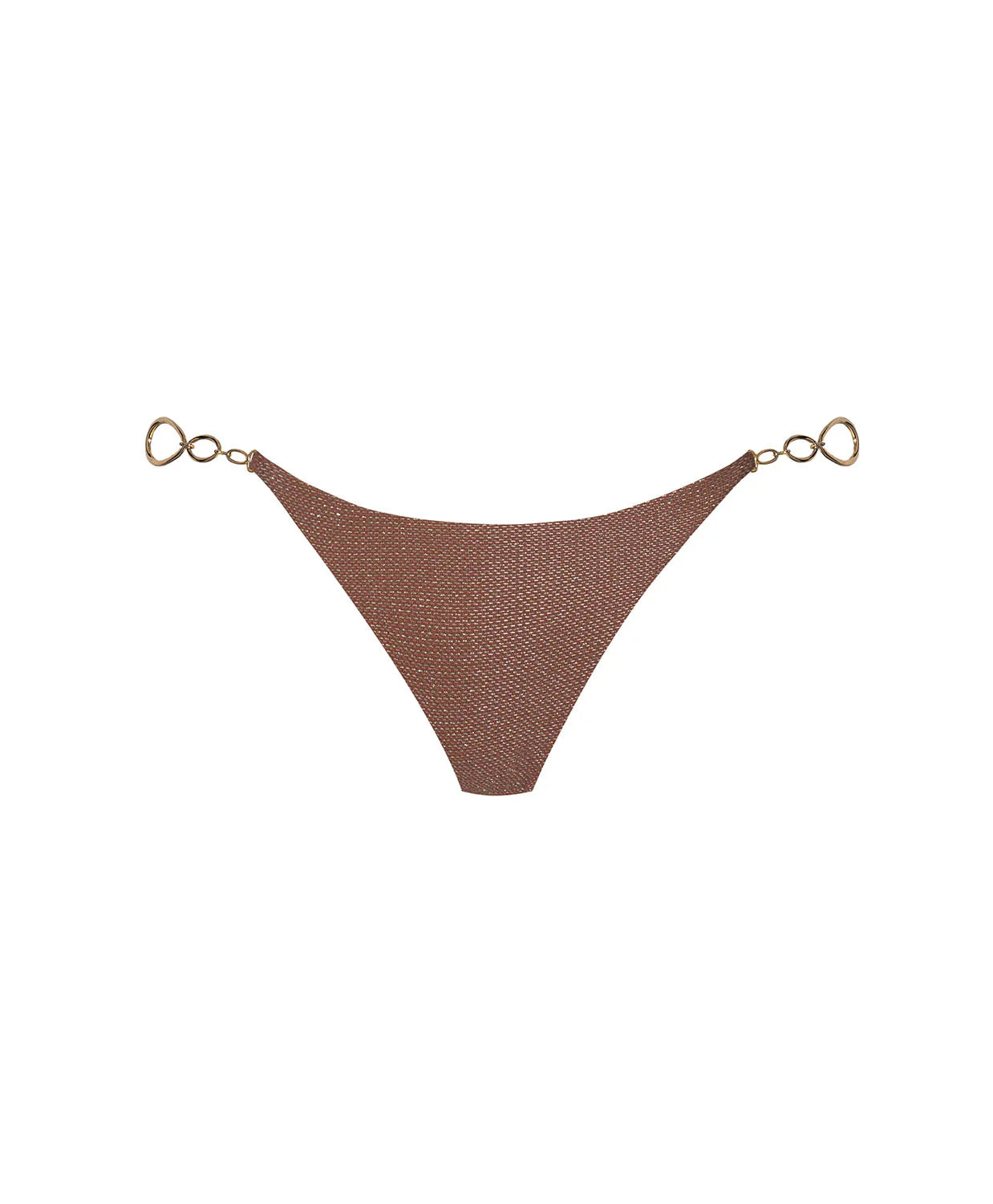 Mocha Sasha Bralette Top & Mocha Mara Full Bottom by PQ Swim