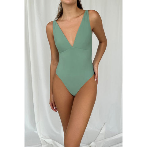 Hot Tropic Electric Blue Open Side One Piece by Lulifama