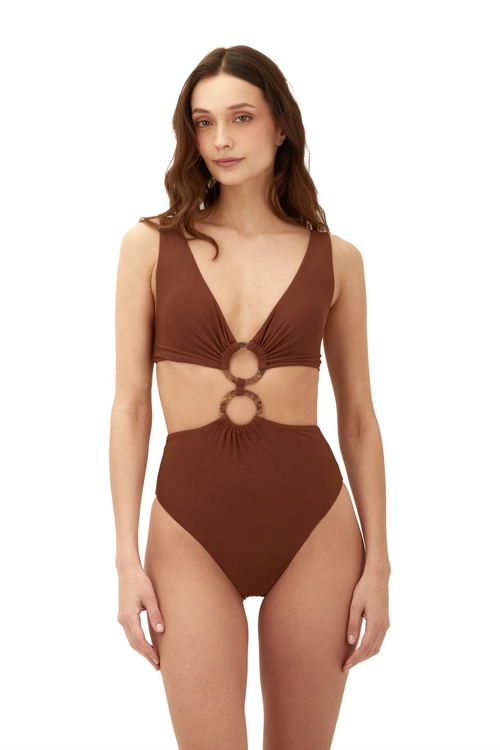 Earth Brown Danza One Piece by Malai