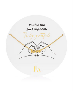 Truly Grateful - Hey Love Necklace By Jūrate Los Angeles