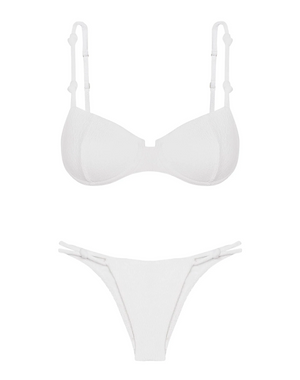 Firenze Edie Nissi Top & Firenze Edie Bottom - White By Vix Paula Hermanny