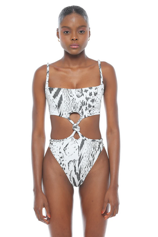 Luxe Stitch V-Neck One Piece Bodysuit - Azafran by Lulifama