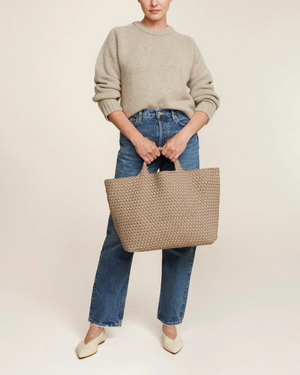 St. Barth's Large Tote | Cashmere by Naghedi Nyc
